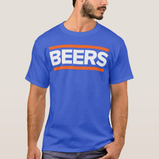 BIEREN Grappig Feest Bier Dag Drinken Blauw Oranje T-shirt