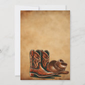  bieren laarzen cowboy volwassen verjaardag kaart (Achterkant)