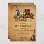  bieren laarzen cowboy volwassen verjaardag kaart (Voorkant / Achterkant)