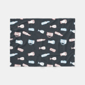 Bieren Rustieke Handgetekende Whimsical Bier Man C Fleece Deken (Voorkant (Horizontaal))