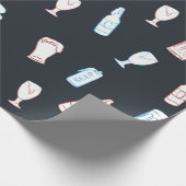 Bieren Rustieke Handgetekende Whimsical Bierfeest  Cadeaupapier (Hoek)