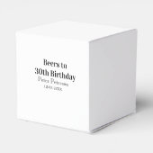 Bieren tot 30e verjaardag naam datum man stijlvolE Bedankdoosjes (Achterkant)
