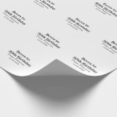 Bieren tot 30e verjaardag naam datum man stijlvolE Cadeaupapier (Hoek)