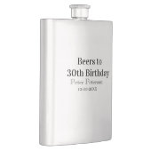 Bieren tot 30e verjaardag naam datum man stijlvolE Flacon (Rechts)