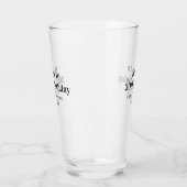 Bieren tot 30e verjaardag naam datum man stijlvolE Glas (Links)