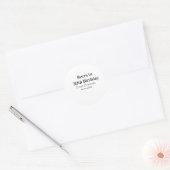 Bieren tot 30e verjaardag naam datum man stijlvolE Ronde Sticker (Envelop)