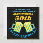 Bierenkaas en bieren 50e verjaardag van de Mok Kaart (Voorkant)