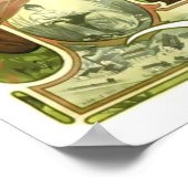 Bières de la Meuse, Alphonse Mucha Poster (Hoek)