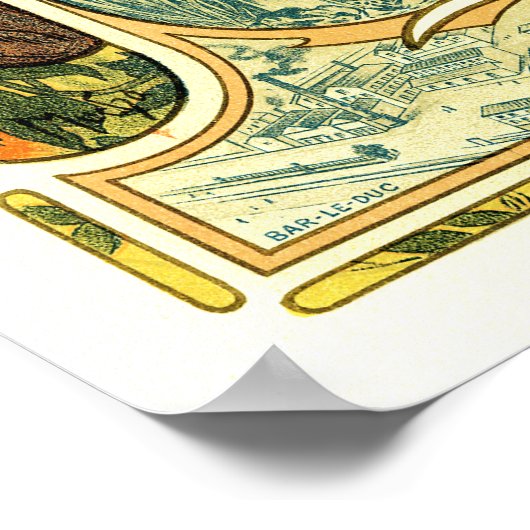 BIERES DE LA MEUSE Beer Alphonse Mucha Art Poster (Hoek)