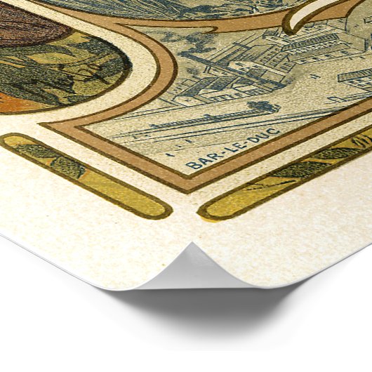 Bieres De La Meuse -Franse Adverteren kunst Poster (Hoek)