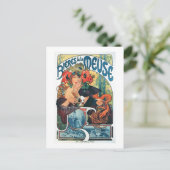 Bieres de la Meuse, Mucha Briefkaart (Staand voorkant)