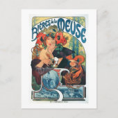 Bieres de la Meuse, Mucha Briefkaart (Voorkant)