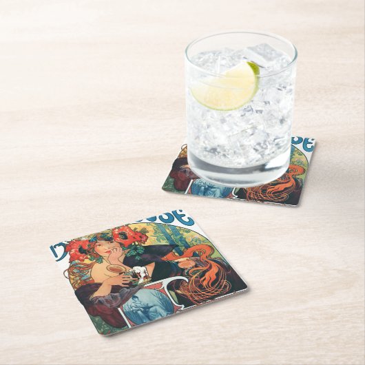 Bieres de la Meuse, Mucha Kartonnen Onderzetters (Insitu)