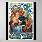 Bieres de la Meuse, Mucha Poster (Voorkant)