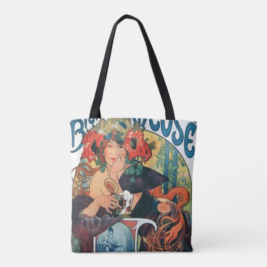 Bieres de la Meuse, Mucha Tote Bag (Achterkant)
