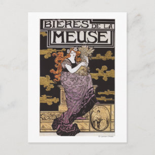 Bieres de la Meuse Promotional Poster Briefkaart