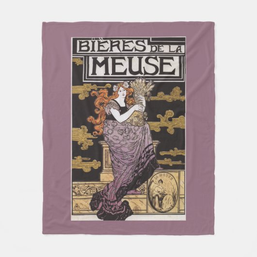 Bieres de la Meuse Promotional Poster Fleece Deken (Voorkant)