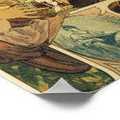 Bieres de La Meuse van Alfons Mucha - Poster (Hoek)