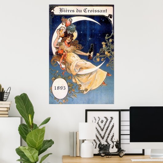 Bieres du Croissant 1895  print (Thuiskantoor)