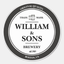 Bierfabriek Label Sticker