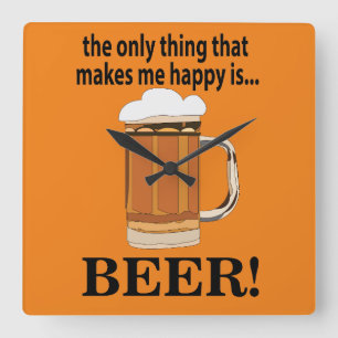 Bierfeest Drinken Bier Vierkante Klok