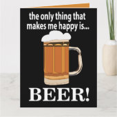 Bierfeest Drinken Grappig Bier Kaart (Voorkant)