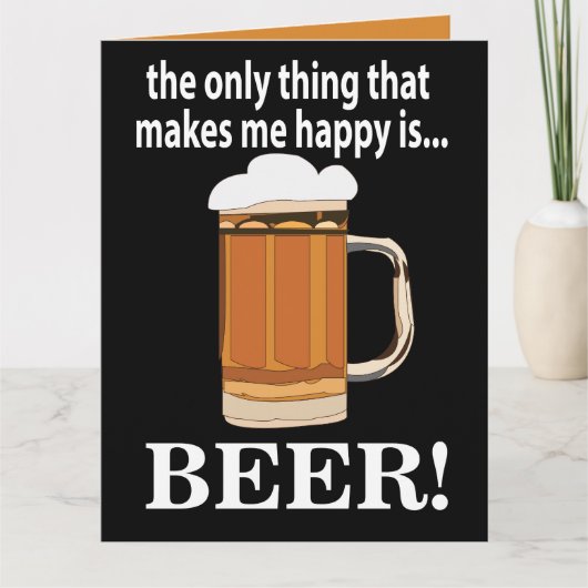 Bierfeest Drinken Grappig Bier Kaart (Voorkant)