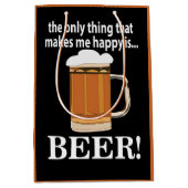 Bierfeest Drinken Grappig Bier Medium Cadeauzakje (Voorkant)