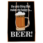 Bierfeest Drinken Grappig Bier Medium Cadeauzakje (Achterkant)