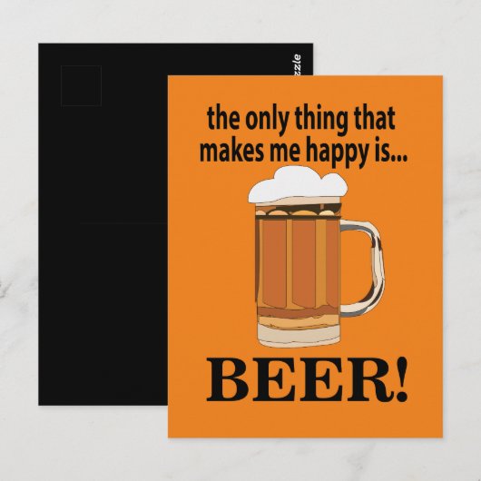 Bierfeest Drinken Grappig Briefkaart (Voorkant / Achterkant)