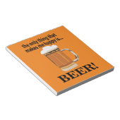 Bierfeestje met bier drinken notitieblok (Schuin)