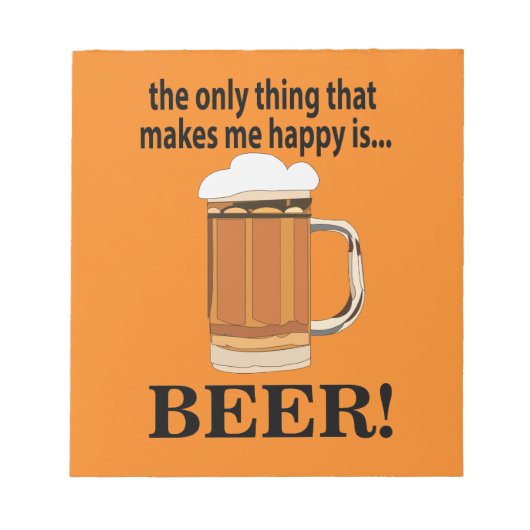 Bierfeestje met bier drinken notitieblok (Voorkant)