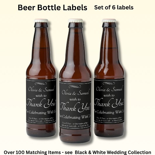 Bierfles - Eten en Drinken Label Set Bier Etiket
