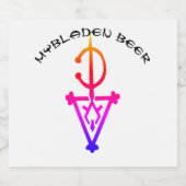 Bierfles etiketten (10,2 x 8,9 cm) (Enkel label)