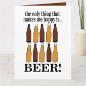 Bierfles Fun bier Kaart (Voorkant)