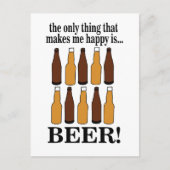 Bierfles Grappig Bier Briefkaart (Voorkant)