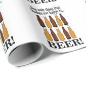 Bierfles Grappig Bier Cadeaupapier (Rol Hoek)