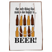 Bierfles Grappig Bier Medium Cadeauzakje (Achterkant)