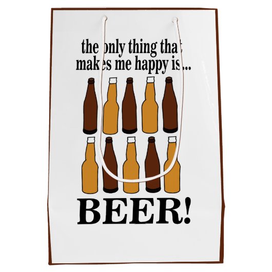 Bierfles Grappig Bier Medium Cadeauzakje (Achterkant)