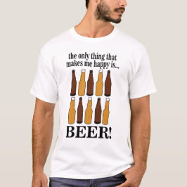 Bierfles Grappig Bier T-shirt