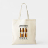 Bierfles Grappig Bier Tote Bag (Achterkant)