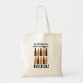 Bierfles Grappig Bier Tote Bag (Voorkant)