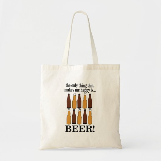 Bierfles Grappig Bier Tote Bag (Voorkant)