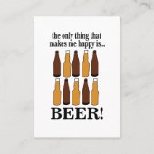 Bierfles Grappig Bier Visitekaartje (Voorkant)