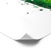 Bierfles Kunstprint 'Danish Green' Poster (Hoek)