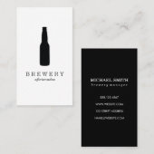 Bierfles / liefhebber visitekaartje (Voorkant / Achterkant)