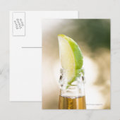Bierfles met limoen wig briefkaart (Voorkant / Achterkant)