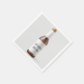 bierfles met prijsopgave servet (Hoek)