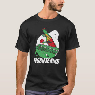 Bierfles met tafeltennis Bat Bier speelt tafel T-shirt