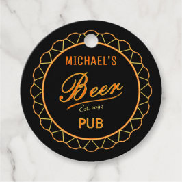 Bierfles Pet 18e of 21e verjaardagsgunstag Bedankjes Labels